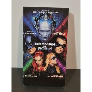 Batman & Robin VHS 1997 Action DC Comics Original Release Warner‎ Bros